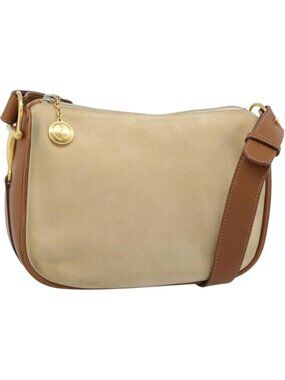 GUCCI Shoulder Bag Suede Outlet Beige Gold 007 090 0213